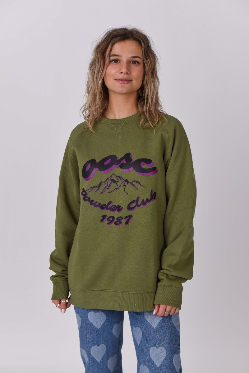 Powder Club Sweatshirt - Khaki - OOSC Clothing