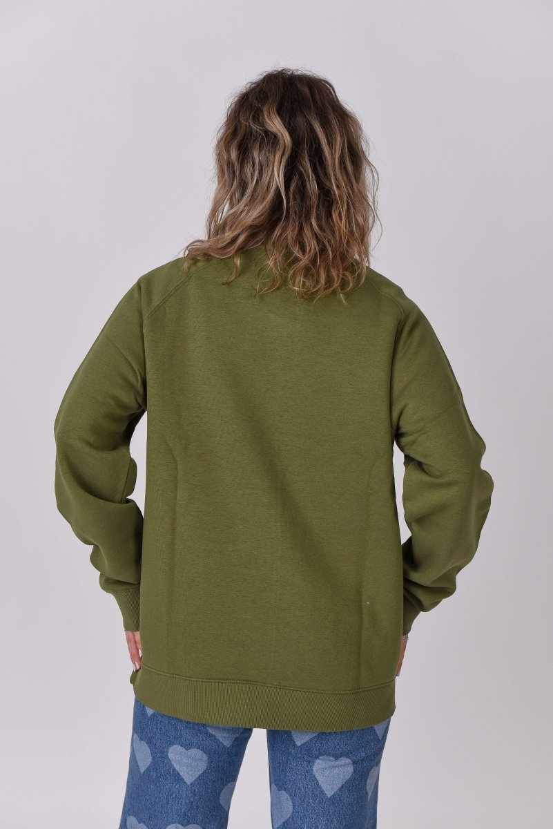 Powder Club Sweatshirt - Khaki - OOSC Clothing