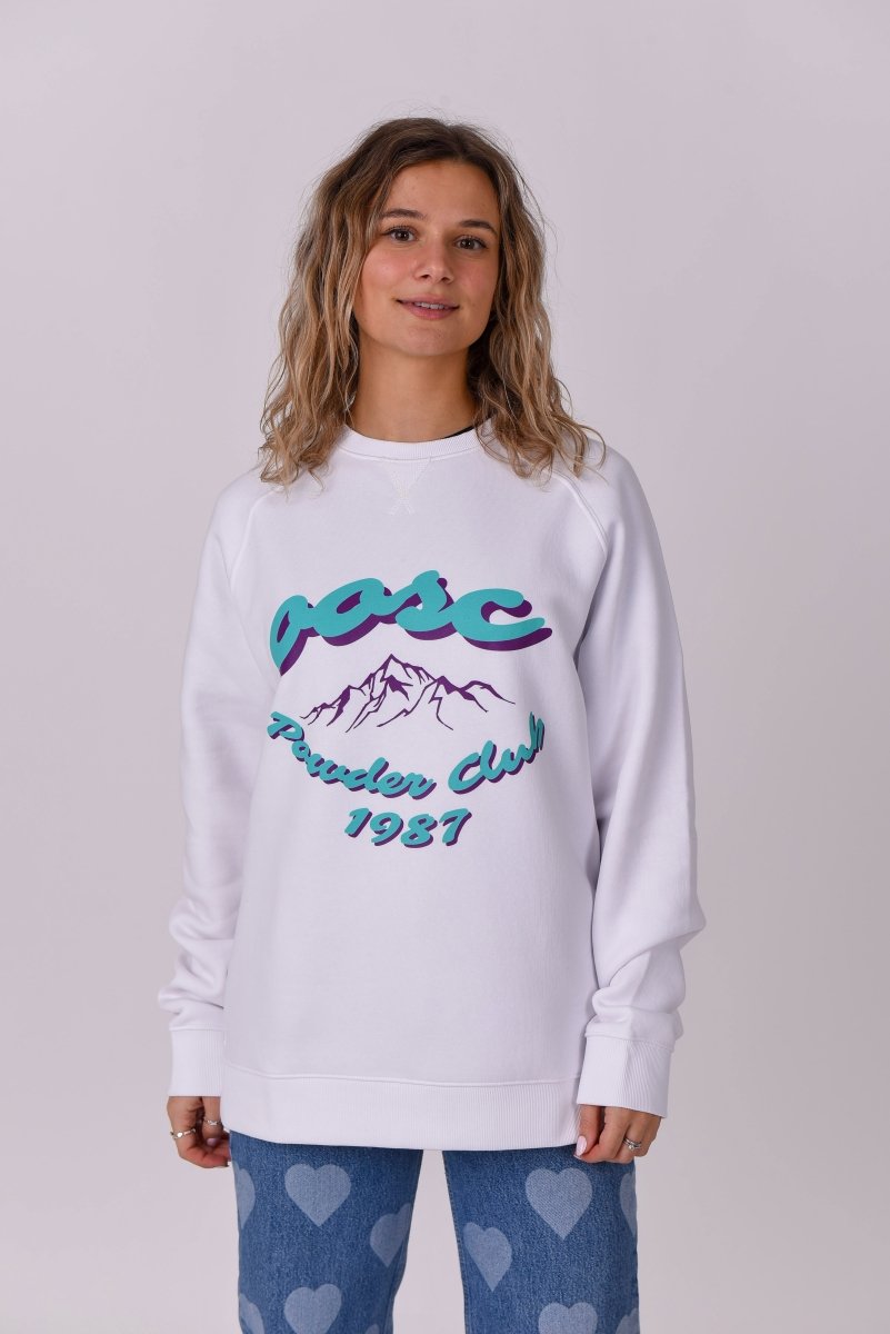 Powder Club Sweatshirt - White - OOSC Clothing