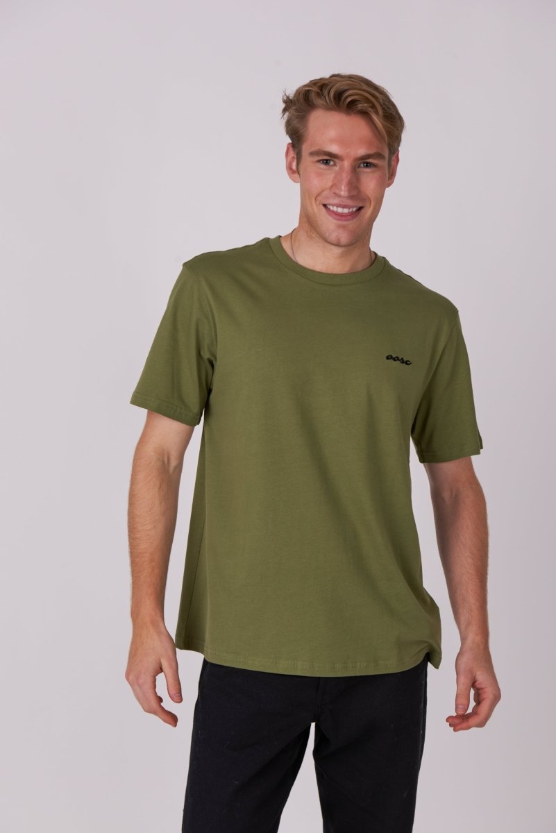 Powder Club T-Shirt - Khaki - OOSC Clothing