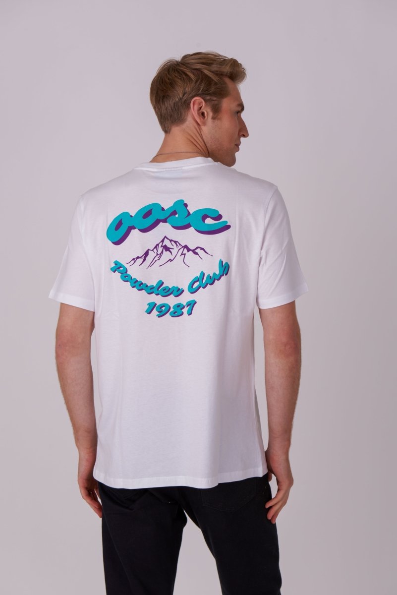 Powder Club T-Shirt - White - OOSC Clothing