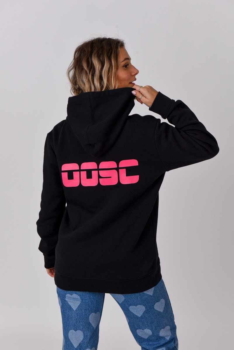 Retro OOSC Hoodie - Black - OOSC Clothing