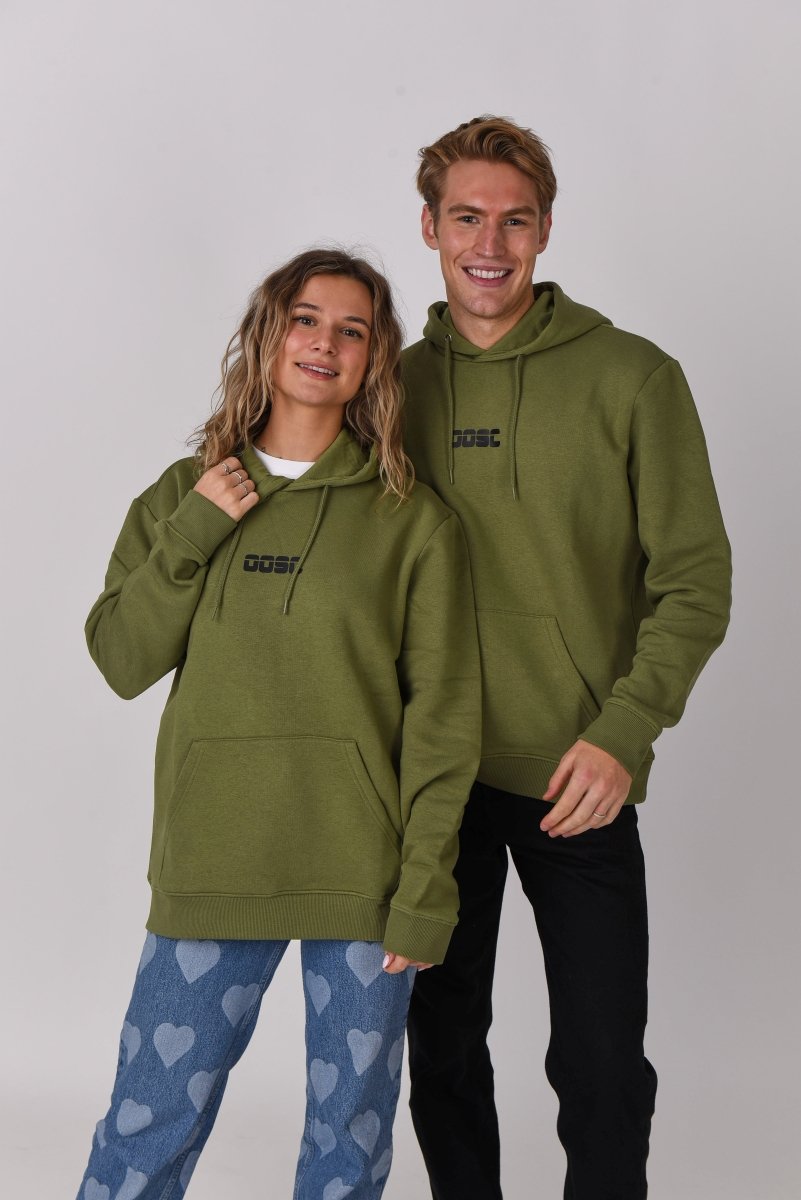 Retro OOSC Hoodie - Khaki - OOSC Clothing