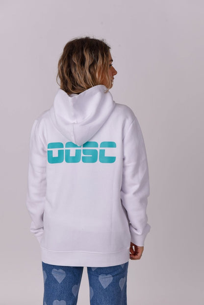 Retro OOSC Hoodie - White - OOSC Clothing