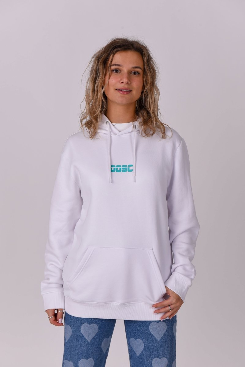 Retro OOSC Hoodie - White - OOSC Clothing