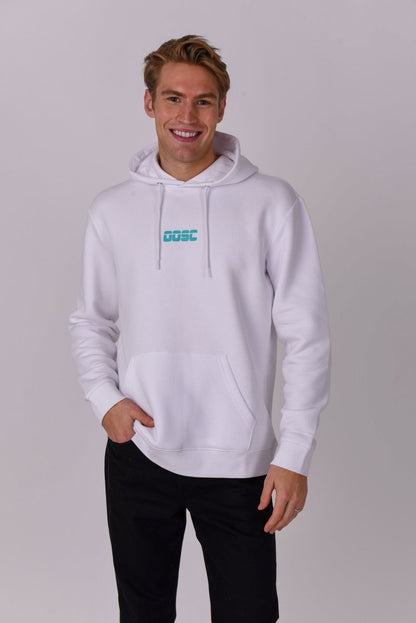 Retro OOSC Hoodie White - OOSC Clothing