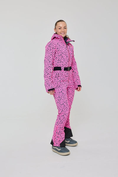 Rosé Leopard Ski Suit - OOSC Clothing