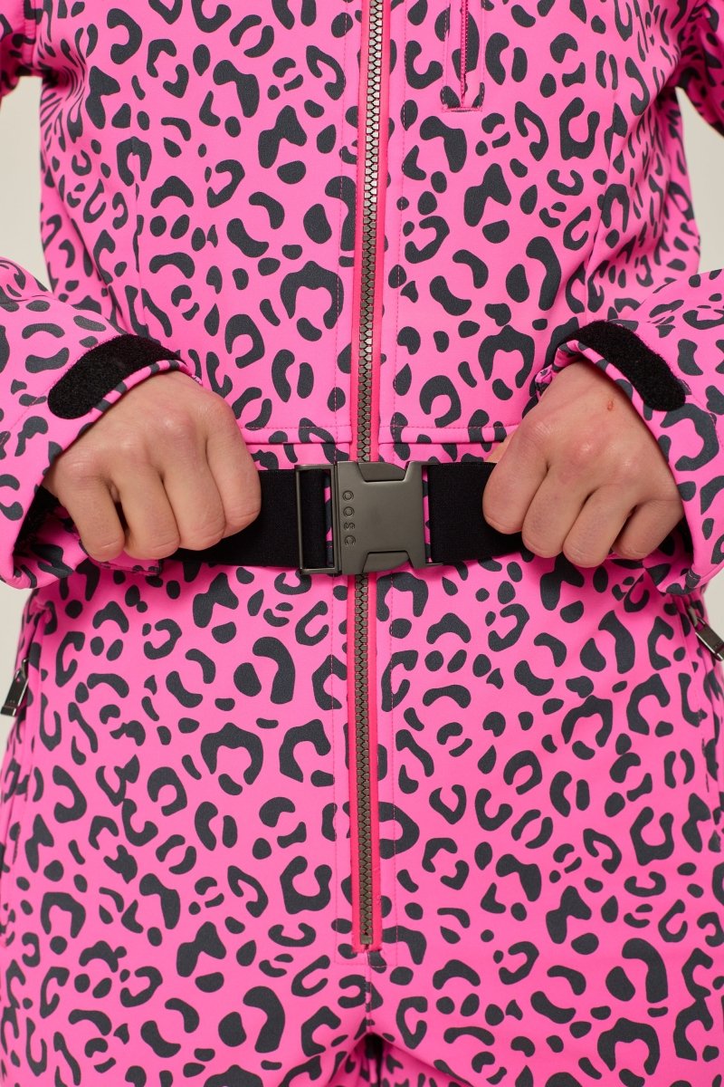 Rosé Leopard Ski Suit - OOSC Clothing