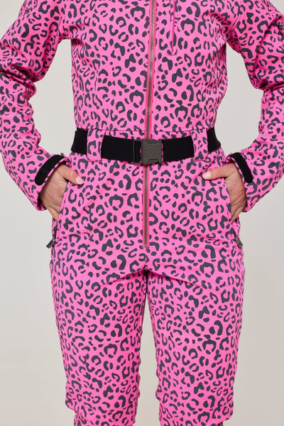 Rosé Leopard Ski Suit - OOSC Clothing