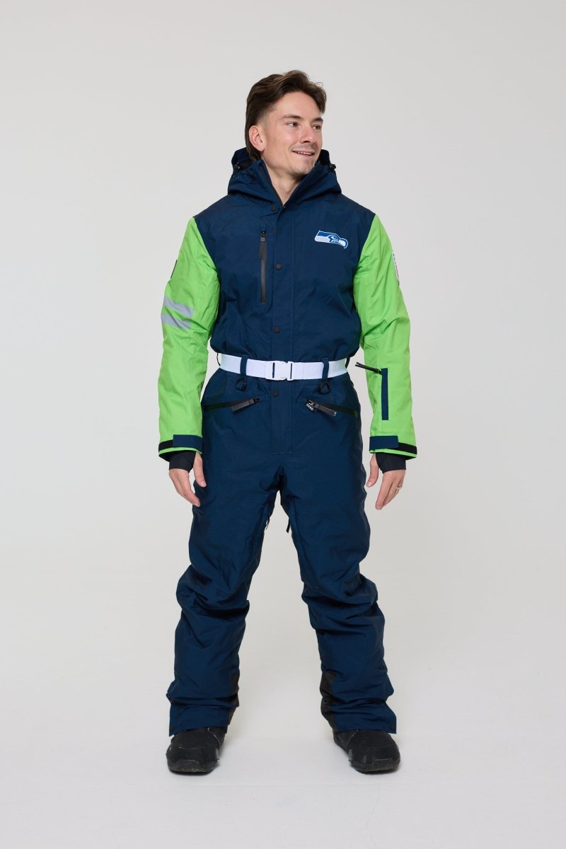 Seattle Seahawks Men's Ski Suit - OOSC Clothing