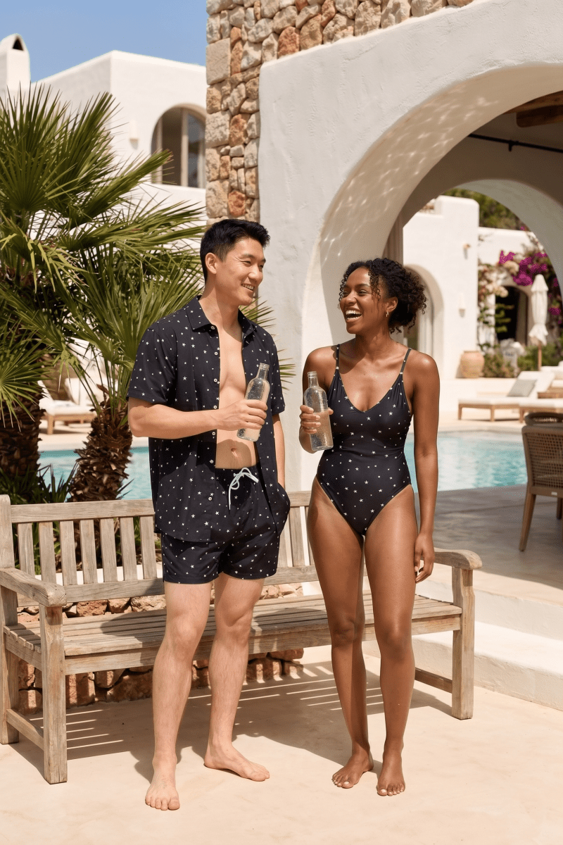 Shining Star Onepiece Swim Suit - OOSC Clothing