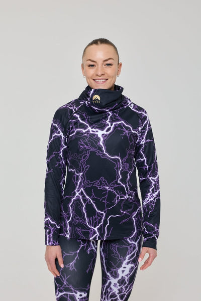 Thunderstruck Women's High Neck Baselayer Top - OOSC Clothing