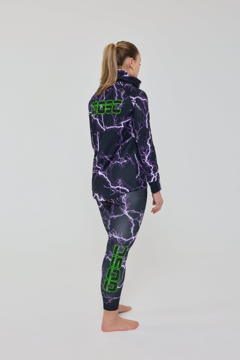 Thunderstruck Women's High Neck Baselayer Top - OOSC Clothing