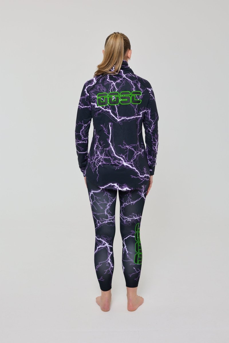 Thunderstruck Women's High Neck Baselayer Top - OOSC Clothing