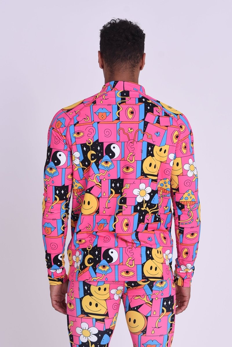 Trippy Hippy Men's Baselayer Top - OOSC Clothing