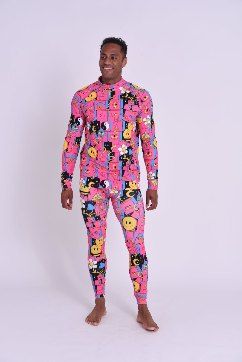 Trippy Hippy Men's Baselayer Top - OOSC Clothing