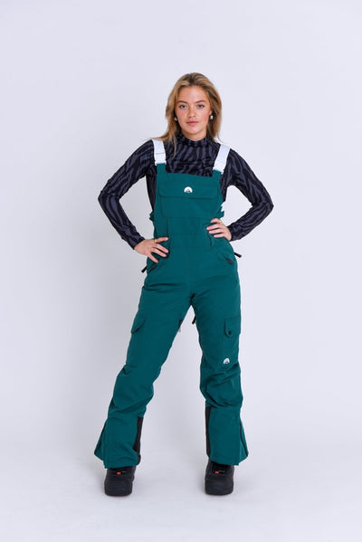 Yeh Girl Bib Pant - Forest Green - OOSC Clothing