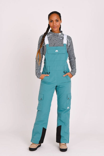 Yeh Girl Bib Pant - Teal - OOSC Clothing