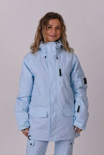 Yeh Girl Ski & Snowboard Jacket - Ice Blue - OOSC Clothing