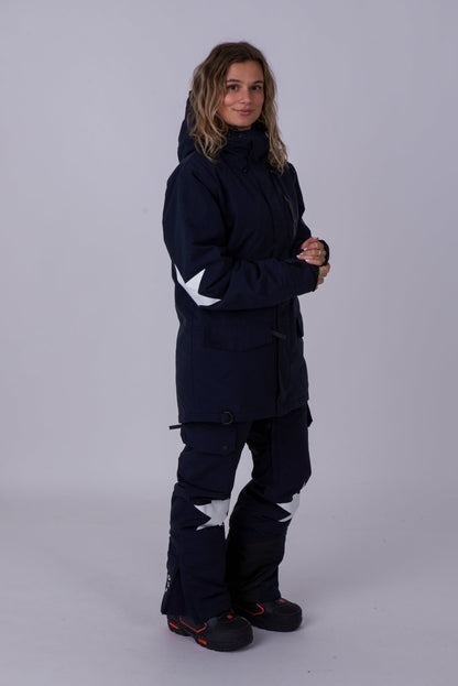 Yeh Girl Ski & Snowboard Jacket - Katie Ormerod Black Stars Signature line - OOSC Clothing