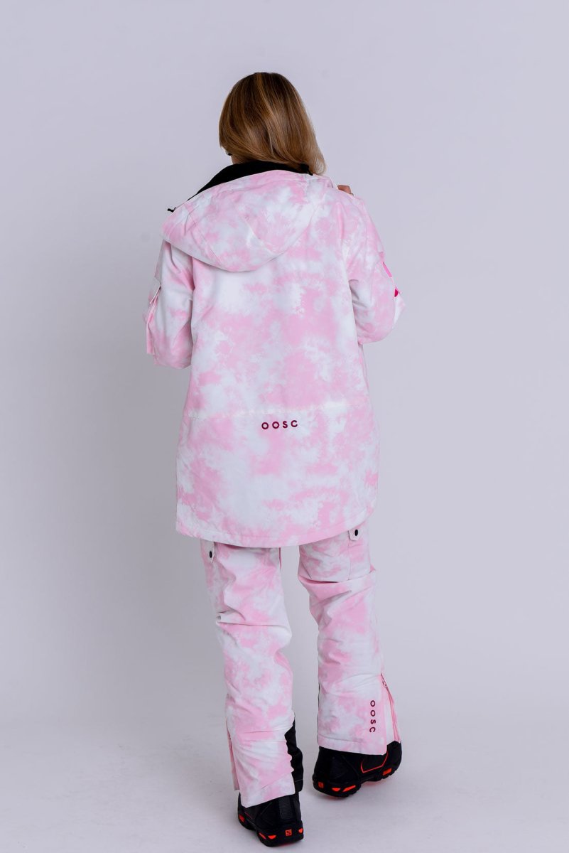 Yeh Girl Ski & Snowboard Jacket - Katie Ormerod Pink Tie Dye Signature line - OOSC Clothing