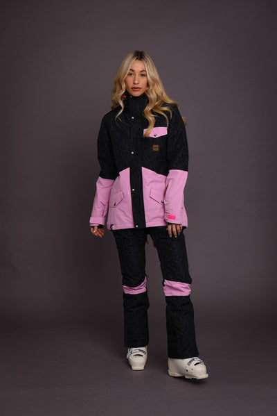 womens leopard print ski outfit
