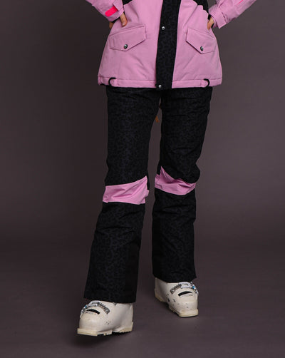 womens leopard print ski pants