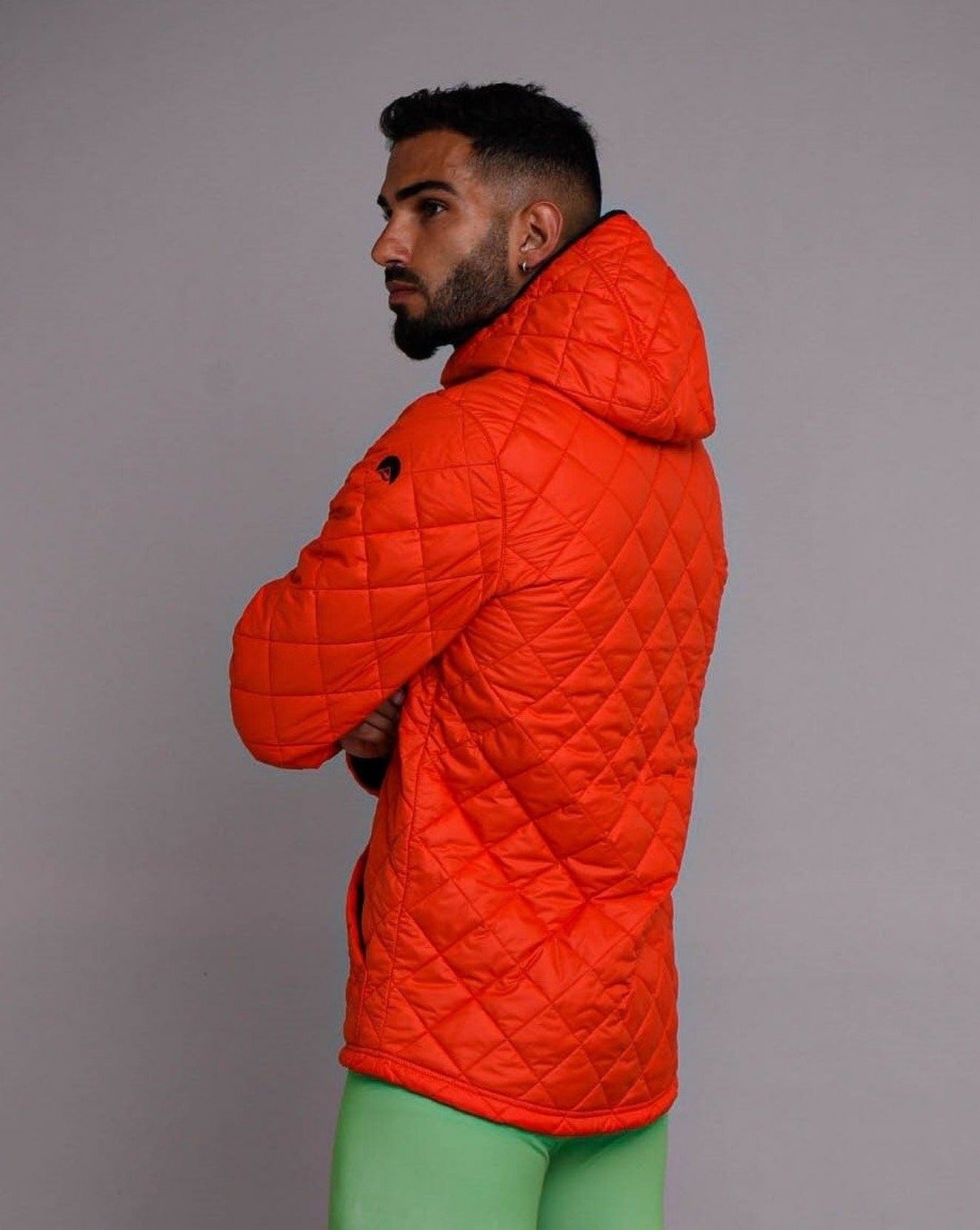 red insulated jacket