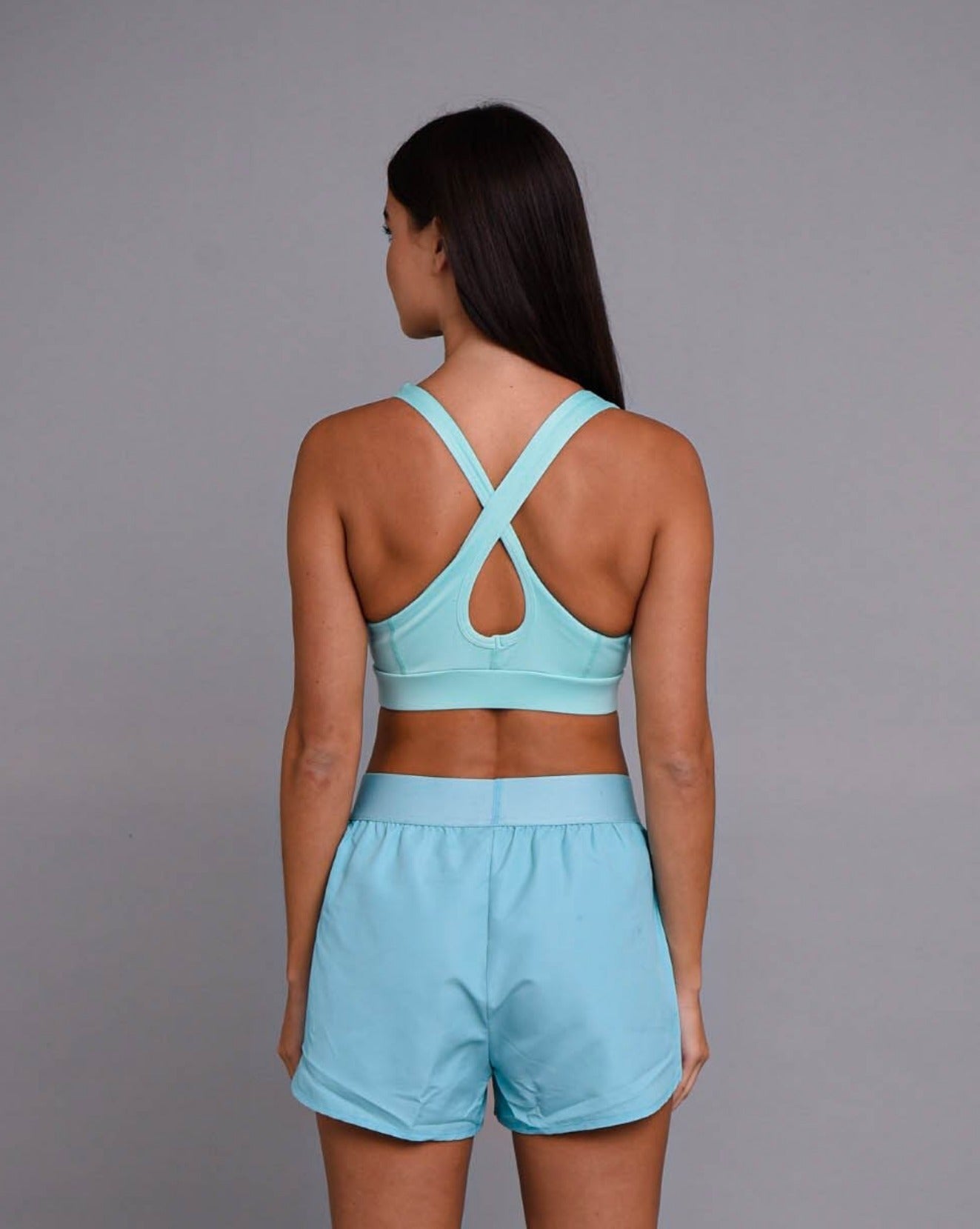 baby blue sports bra