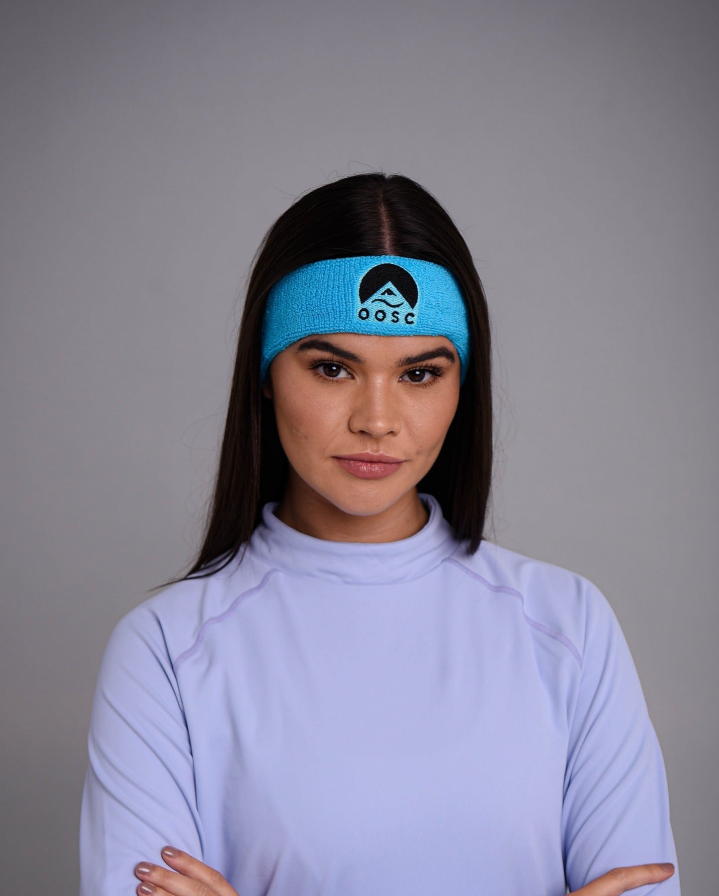 blue retro headband