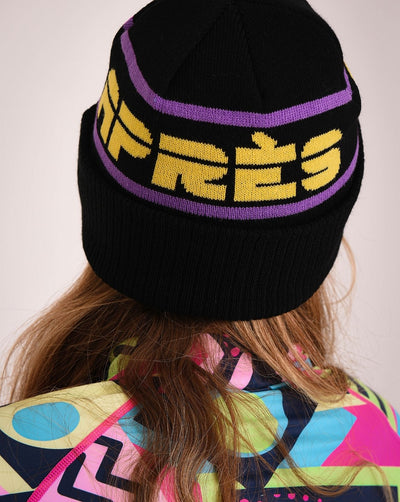 OOSC Après Beanie – Schwarz, Lila, Gelb