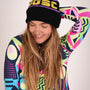 OOSC Après Beanie - Black, Purple, Yellow