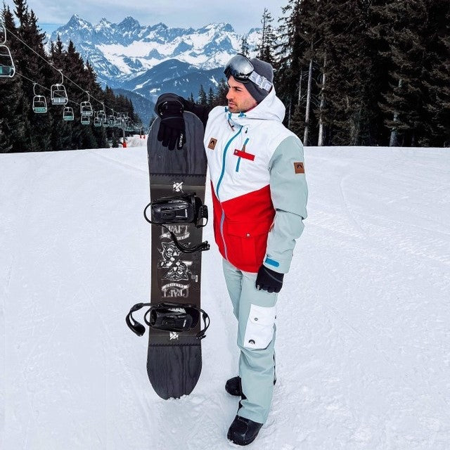 Fresh Pow Men's Ski & Snowboard Pant - Grey & White