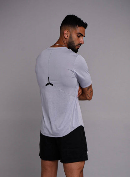 grey mens training shirt