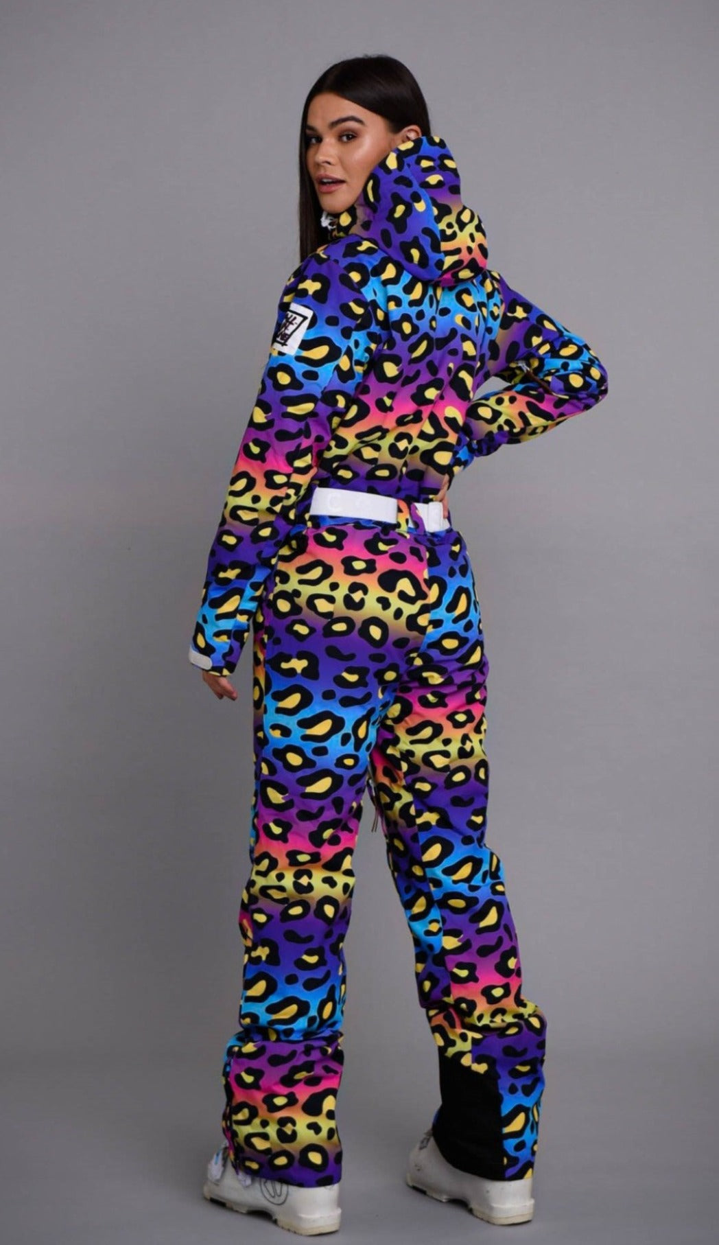 oosc women's leopard print ski suit