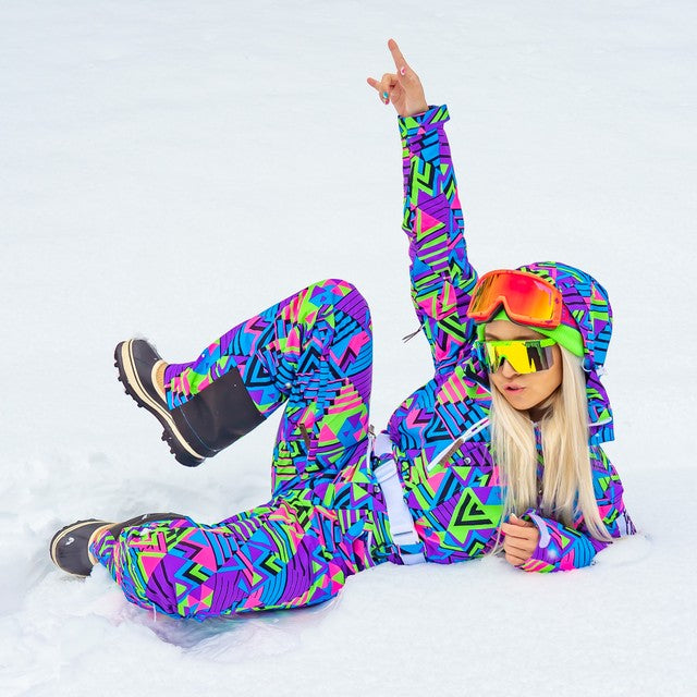 Future Shock Women's Ski Suit  Multi-Colored Retro – OOSC Clothing