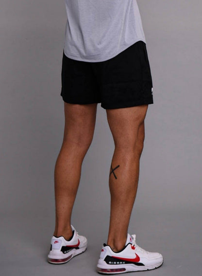 black running shorts