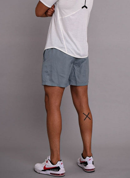 grey mens running shorts