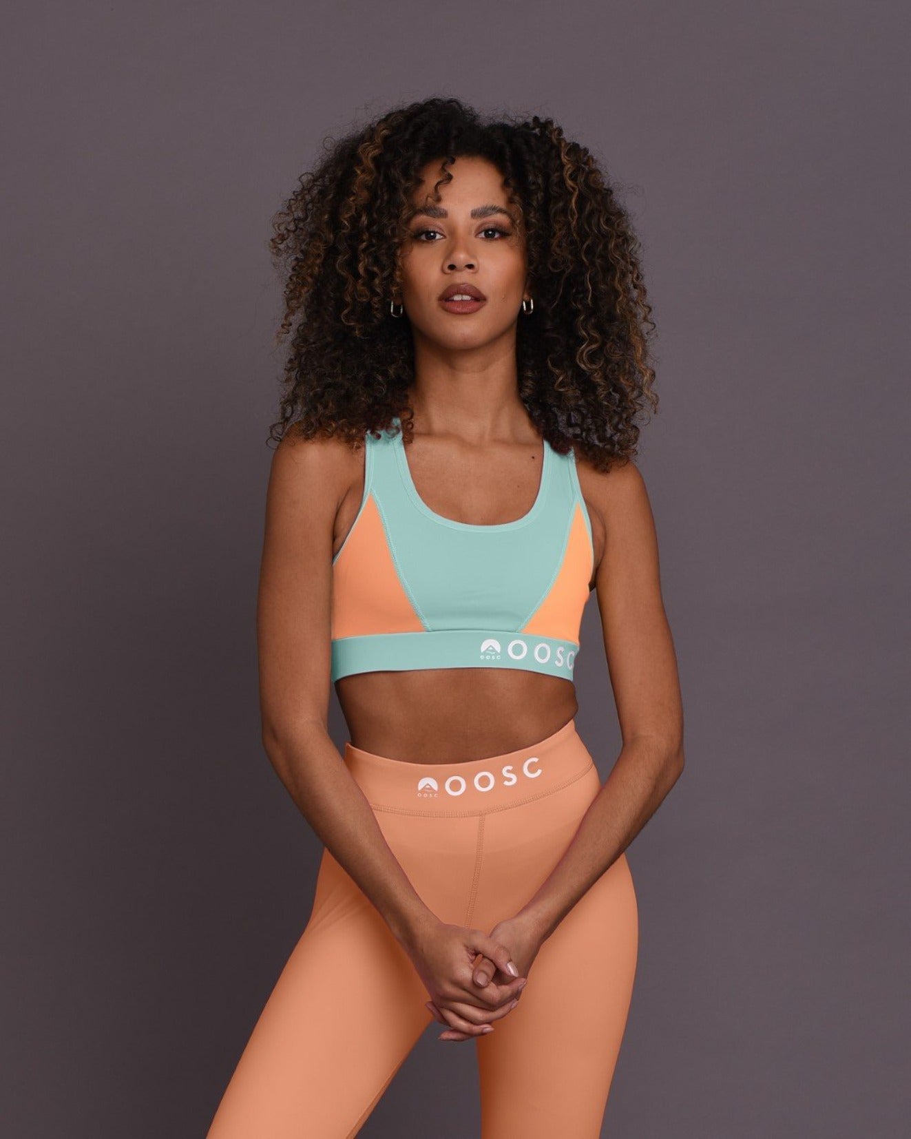 Pastel Mint Green Medium Support Crossback Sports Bra