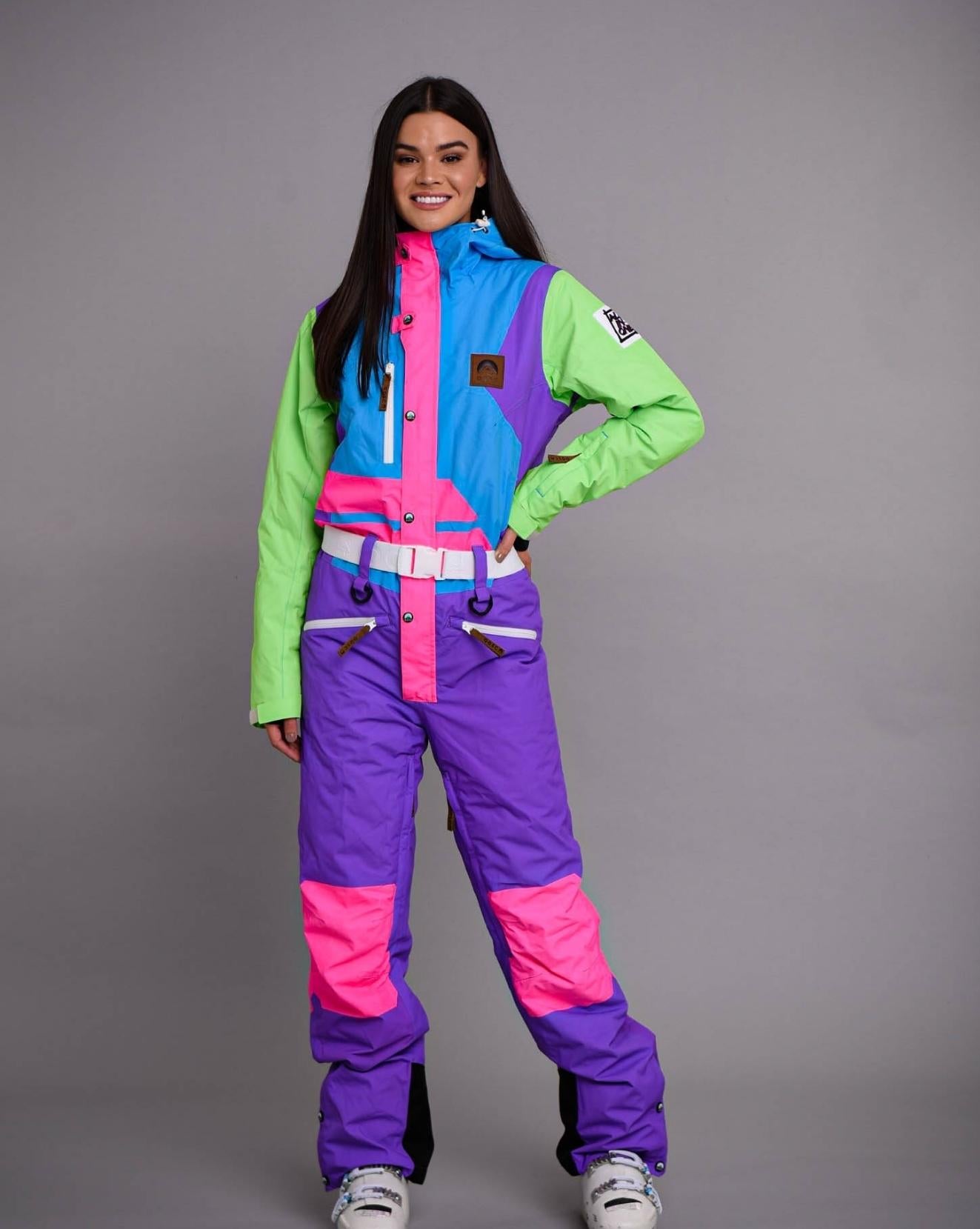 Future Shock Women's Ski Suit  Multi-Colored Retro – OOSC Clothing