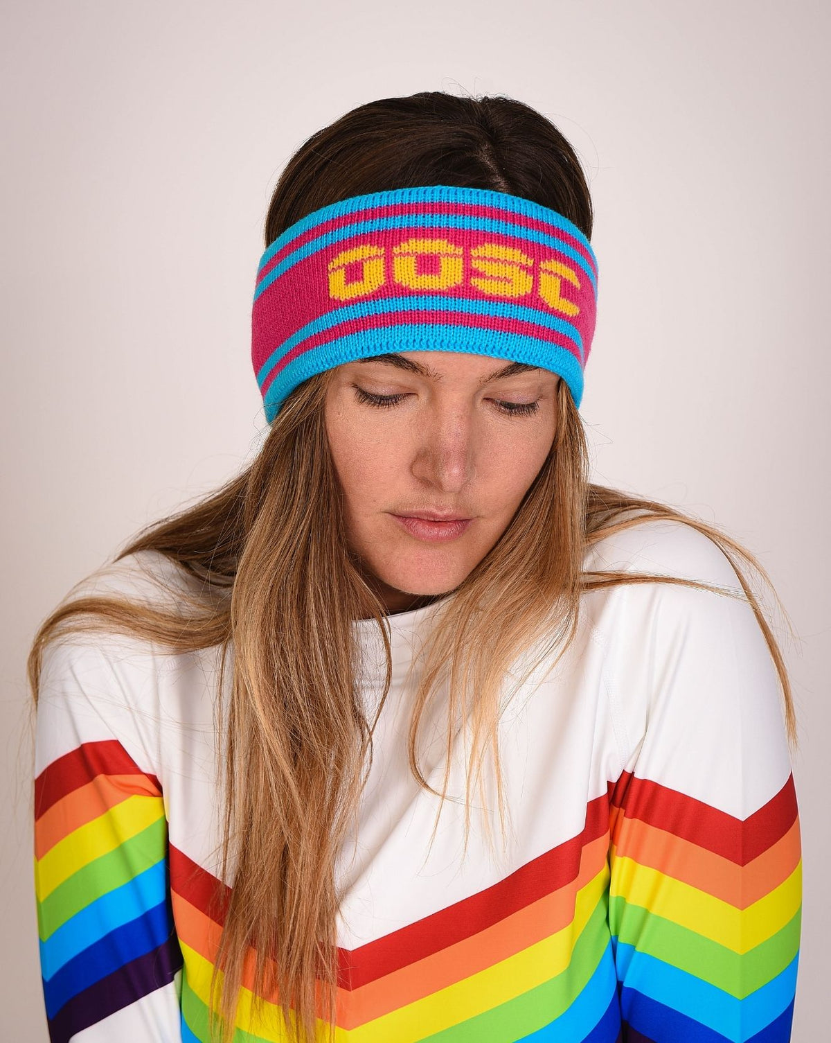 Après Headband Blue Pink Yellow