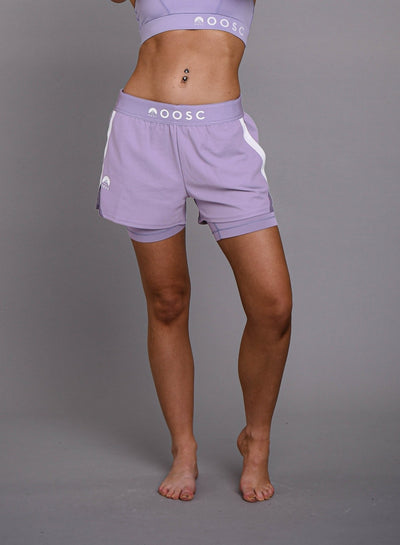 lilac womens gym shorts