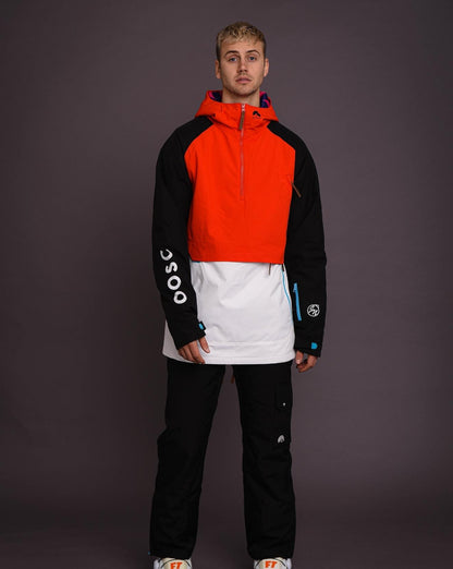 Snow Park Overhead Jacket - White & Red