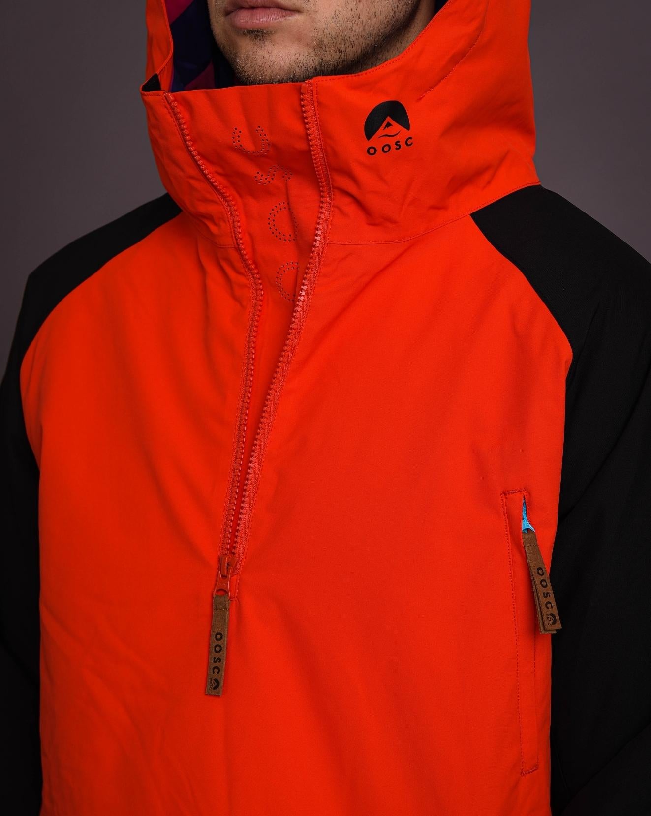 Snow Park Overhead Jacket - White & Red
