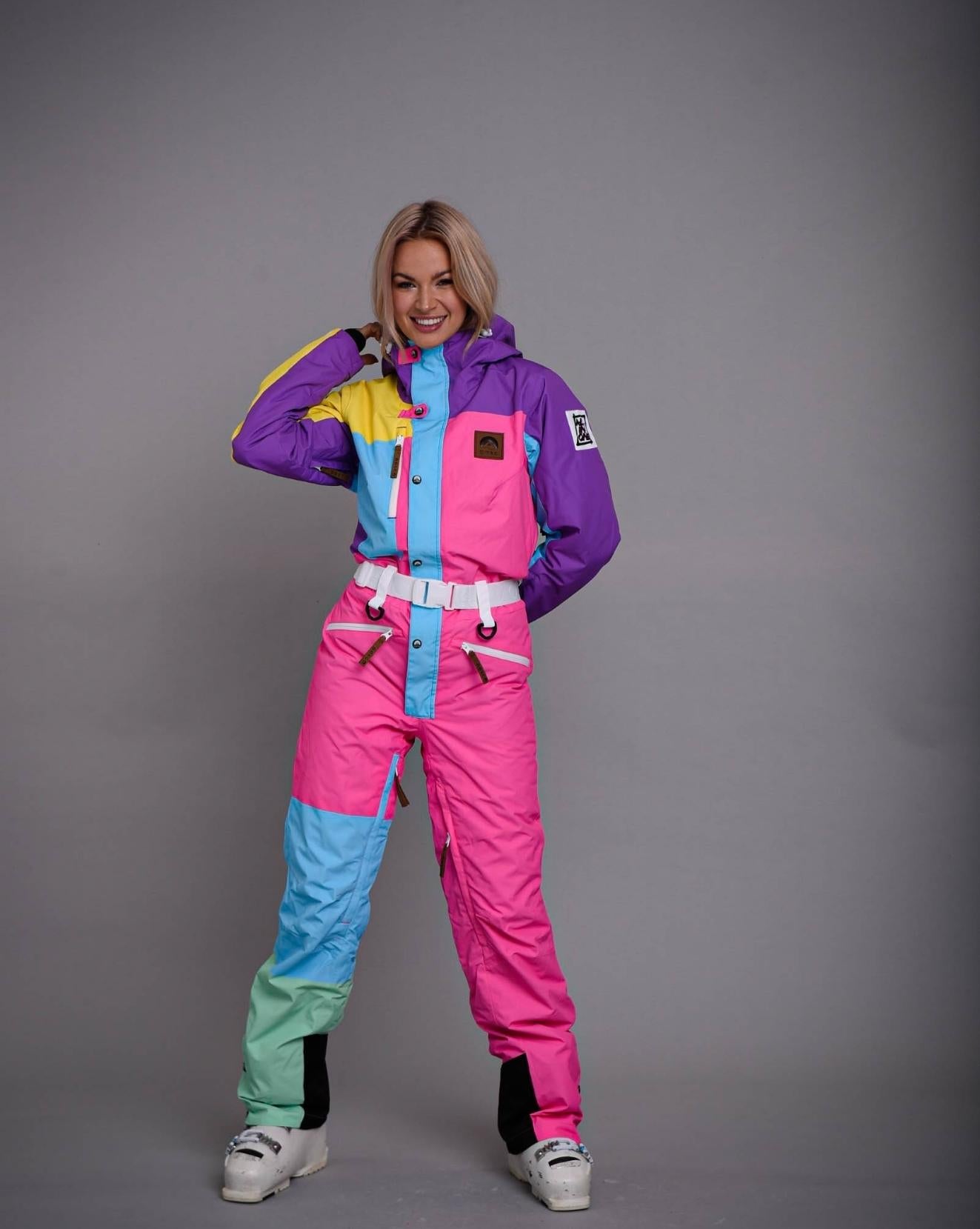 So Fetch Ladies Ski Suit  Pastel Multi-Coloured - OOSC Clothing