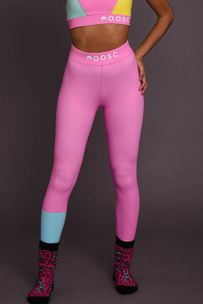 Pink ski thermal leggings