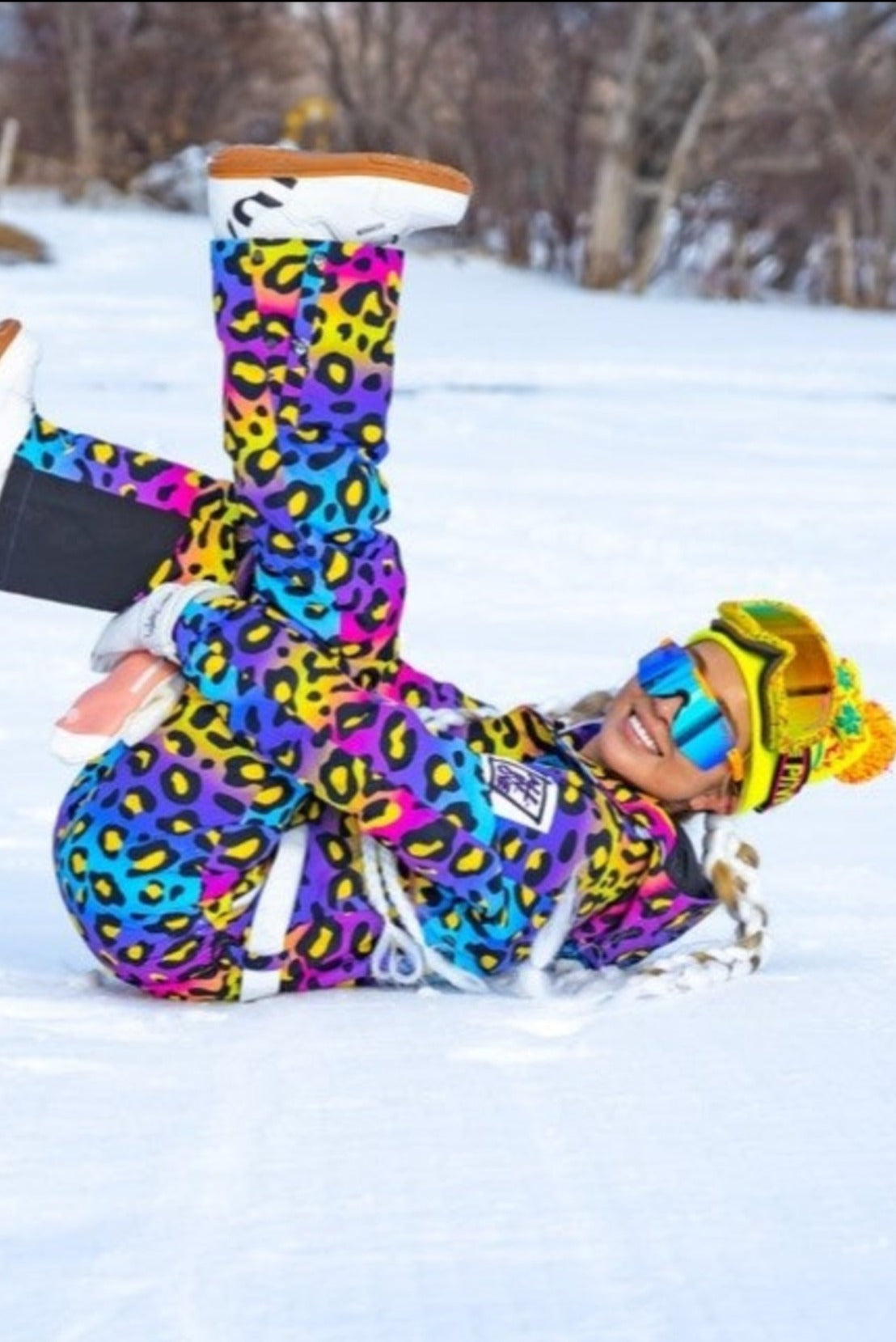 Wavey Leopard Ski Suit - Women's