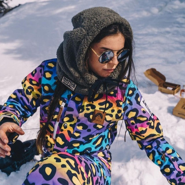 Wavey Leopard Ski Suit - Women's